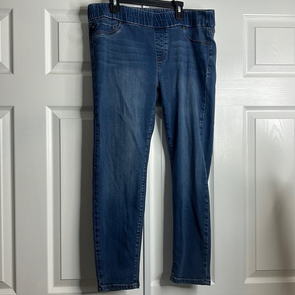 Liverpool Skinny Pull On Stretch Jeans 14P Medium Wash - Picture 1 of 6